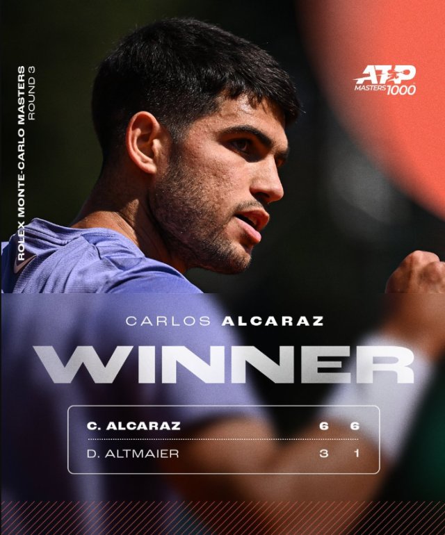 开云体育登录-澳网力克蒙特卡洛大师赛，阿尔卡拉斯扛起全队